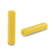 Glass beads tube 4x20mm Yellow